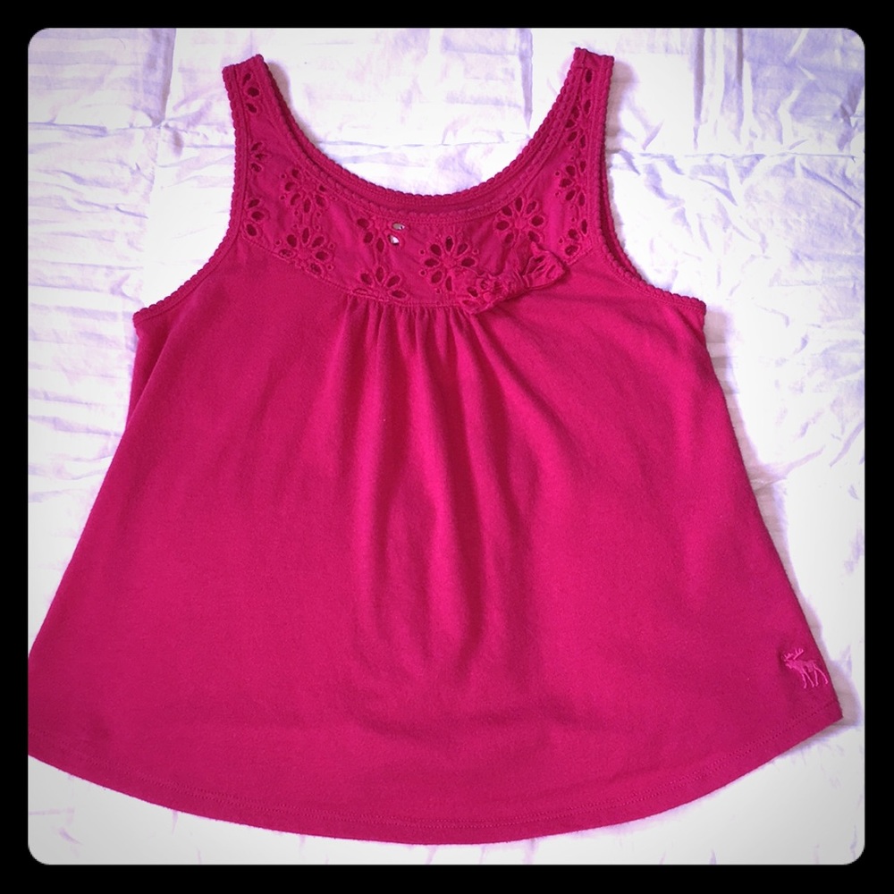 Abercrombie kids girls embellished tank size L